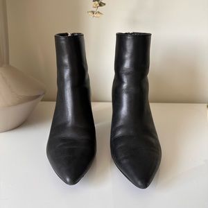 Steven Madden Black Leather Boots (Neven Booties) - Size 7.5